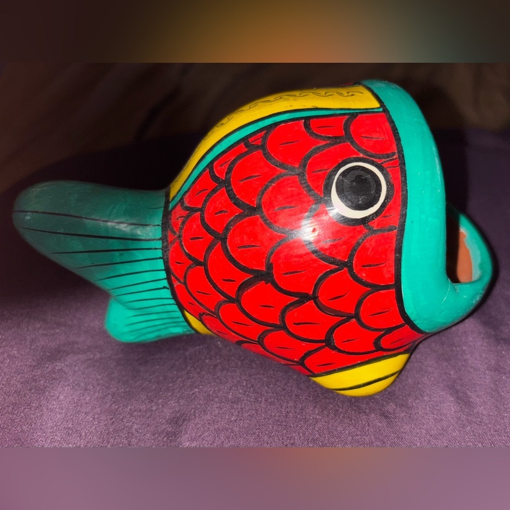 Vintage Mexican Folk Art Ceramic Sponge holder